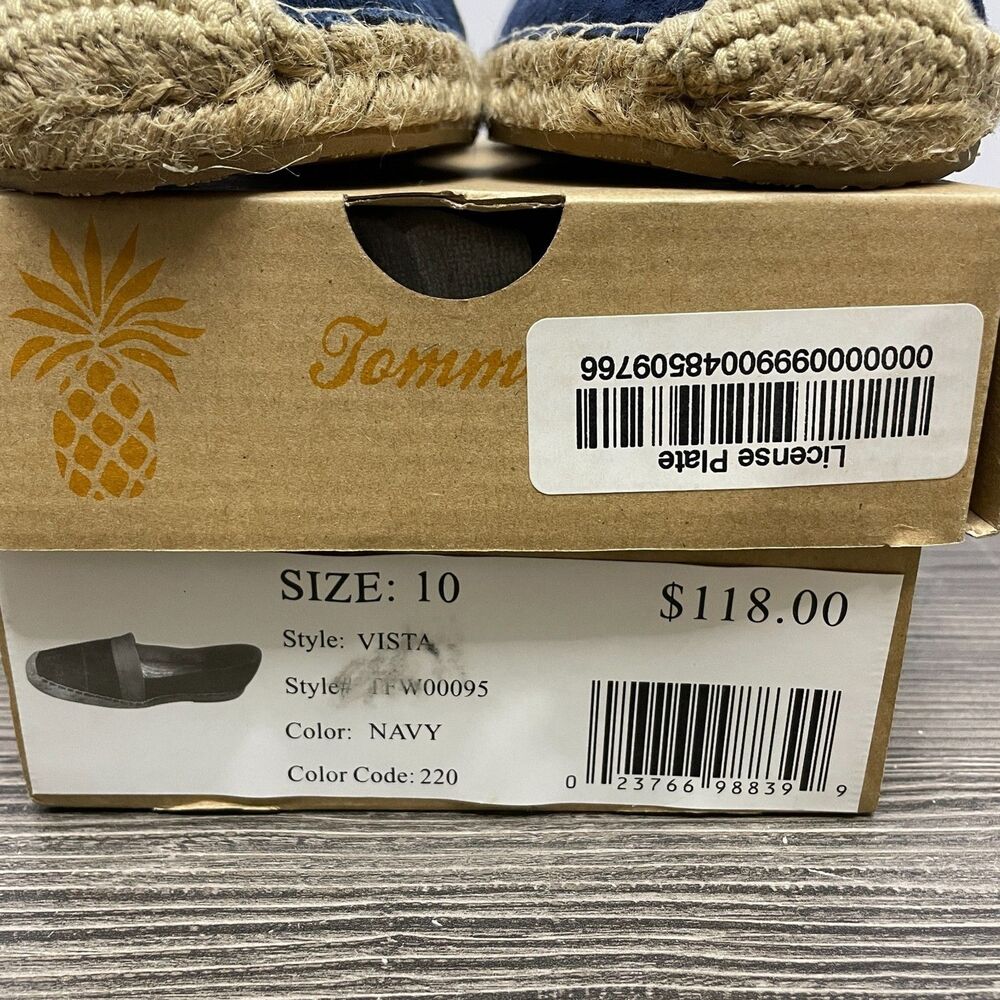 Tommy Bahama Womens 10 Vista Slip On Flats NIB Navy Blue - Picture 5 of 6